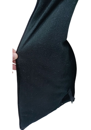 Erkek Çocuk Speedy Armalı Kapüşonu Sabit İçi Polar Astarlı Siyah Mont Siyah