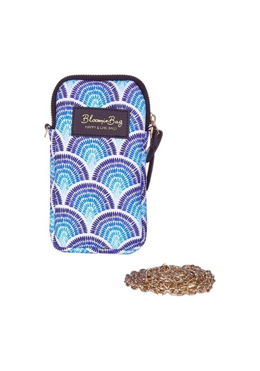 Calm Waves Telefon Çantası Mavi - Beyaz