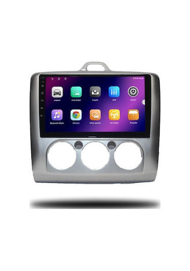 Carplayer Ford Focus 2 2007-2011 Manuel Klima Uyumlu Android Multimedya 4gb Ram 32gb Hafıza