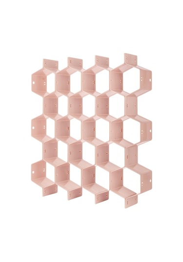 Cbtx Ayarlanabilir Çekmece Petek Fıçı Bölücü Dıy Organizatör Sıralama Çorap Saklama Kutusu Pembe