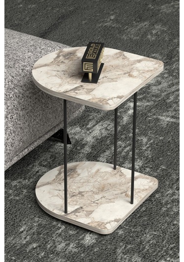 Yan Sehpa Tekerlekli Servis Sehpası Hnd Oval Efes Çok Renkli