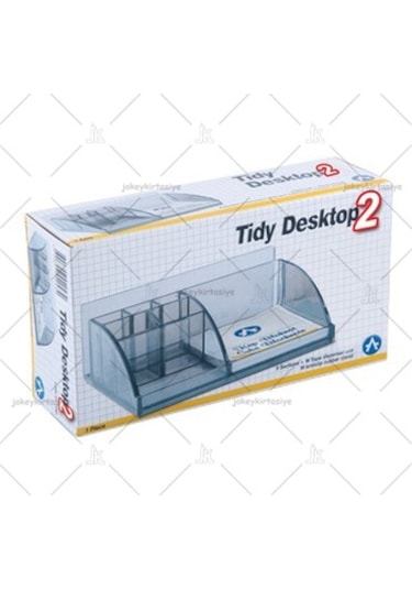 7 Bölmeli + Küp Bloknotlu Şeffaf Organizer