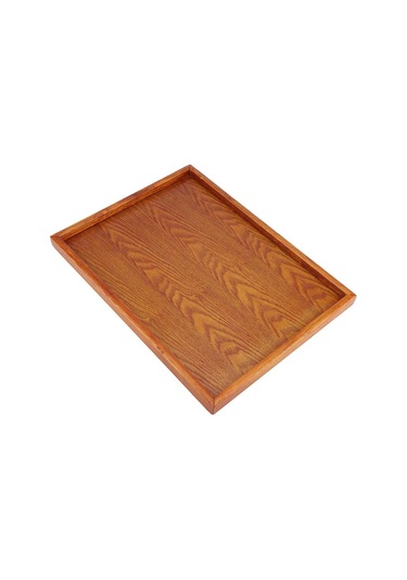 Servis Tepsisi, Dikdörtgen Ahşap Çay Tepsisi Otel Ev Mutfak Tepsileri Atıştırmalık Tepsisi Kahvaltı Tepsisi Gıda Saklama Kabı 36 27cm