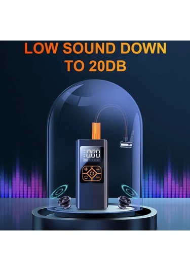 Araba Taşınabilir Mini Lastik Akıllı Hava Kompresör & Hava Pompası, Stil: Kablolu