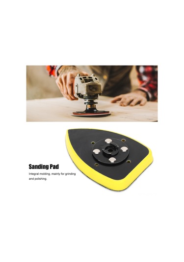 Maiyame 70x100 Mm Üçgen Zımpara Paspası - Abs Malzeme, Dayanıklı Ve Yüksek Zımpara Oranı, Zımpara Makinesi İçin Kolay Kurulum Aksesuarı