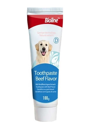 Bioline Biftek Aromalı Köpek Diş Macunu 100 G