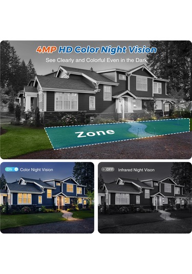 Liangmei 5k Hd Wifi Ptz Kamera Açık 8mp Çift Lens Çift Ekran Aı