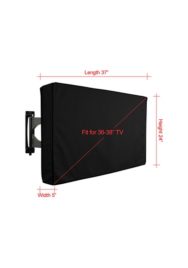 Gajeena Dış Mekan Tv Koruyucu Kılıfı, Yağmur Ve Güneşten Koruma, 9 Farklı Boyut 36"-38" Dahil , Oxford Kumaş + Pvc, Kumanda Ceptesi