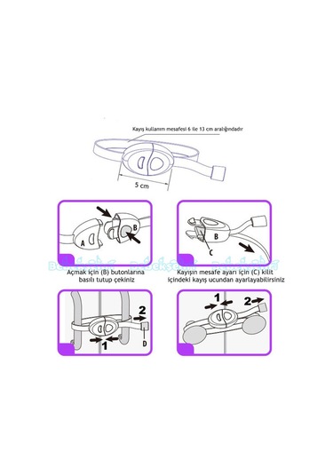 Evokids Çift Kapaklı Askılı Dolap Kilidi (3 Lü Set) Çok Renkli