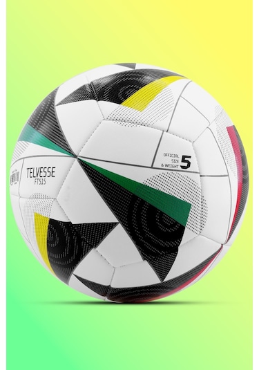 Telvesse Yeni Sezon 2024 Avrupa Pompalı Sert Zemin Halı Saha Futbol Topu No:5 FT515 Çok Renkli