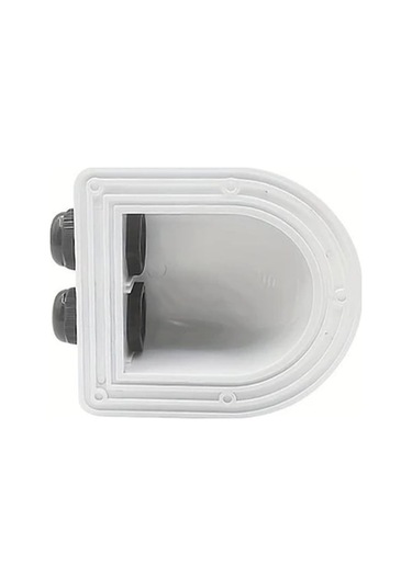 Trendooze 2+1 Beyaz+siyah Çift Delikli Rv Güneş Paneli Bağlantı Kutusu Su Geçirmez