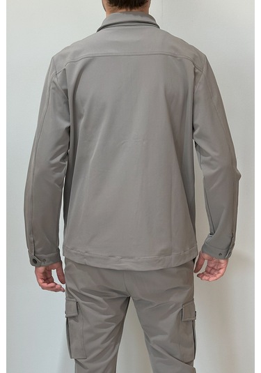 Erkek Modern Fermuarlı Üst 24720 Vizon Vizon