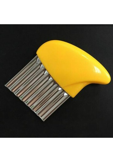 Sarı Patates Kesici Patates Kızartması Cips Soyma Bıçağı Yapımı