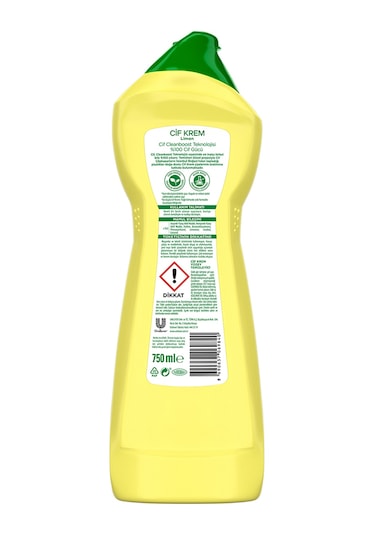 Cif Krem Limon Kokulu Yüzey Temizleyici 4 x 750 ML