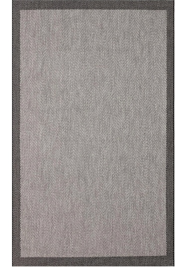 Eko Halı Mono Mno 02 Dark Grey Kaymaz Tabanlı Kilim