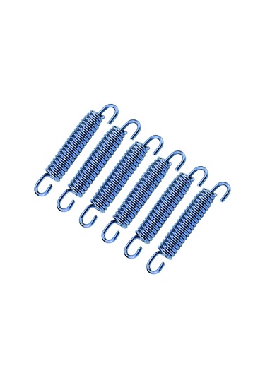 Lemestar Motosiklet Egzoz Borusu Yay Kancası Mavi 6 Adet - Paslanmaz Çelik, Yüksek Sıcaklık Dayanıklı, Motosiklet/skuter/atv Uyumlu