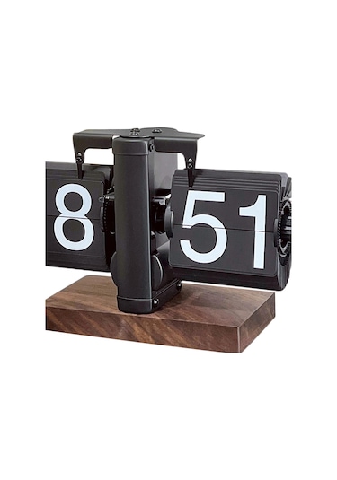 Suntek Flip Masa Saati Dijital Otomatik Tamamen-siyah-24-saat