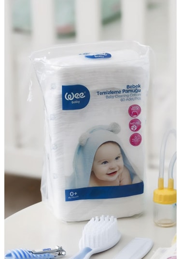 Bebek Temizleme Pamuğu Seti (60x12 720 Adet)