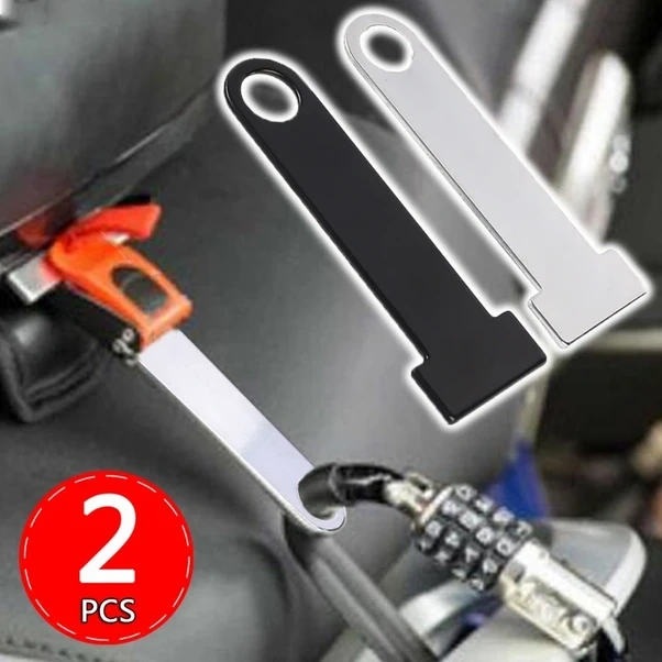 Elmpaly 2 Adet Beyaz Kask Kilit Askısı - Dayanıklı Metal Bisiklet Motosiklet Kilidi Ve Güvenlik Halkası