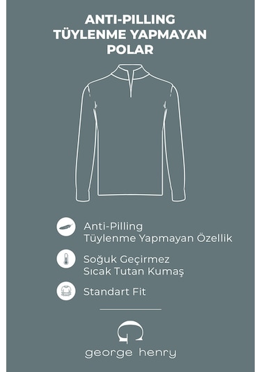 2'li Paket Standart Fit Bato Yaka Soğuk Geçirmez Sweatshirt Polar Haki - Siyah