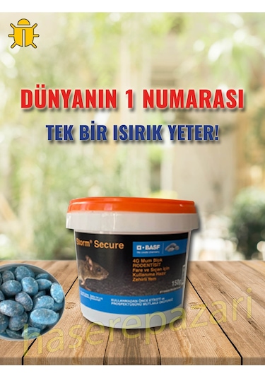 Basf Storm Secure Blok Fare ve Sıçan Yemi 150 G