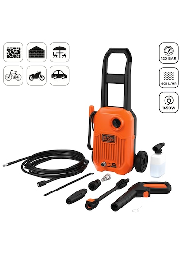 Black&decker BEPW1650-QS 1650 W 120 Bar Basınçlı Dikey Yıkama Makinesi