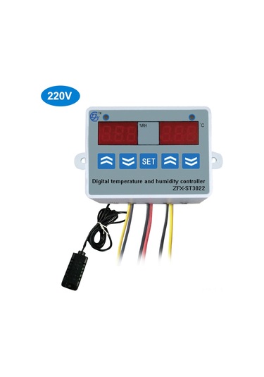 Suofeng Dijital Çift Ekranlı Sıcaklık Ve Nem Kontrol Cihazı - Dondurucu Ve Kuluçka İçin