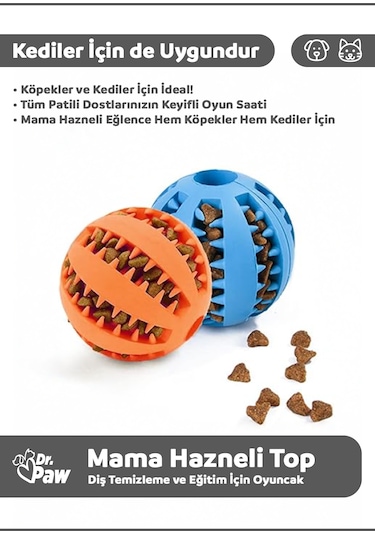 Dr. Paw Mama Hazneli Köpek Oyun Topu