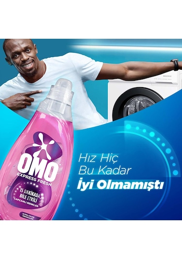 Omo Express Fresh Capcanlı Renkler Renkli ve Siyahlar Sıvı Çamaşır Deterjanı 2 x 1480 ML