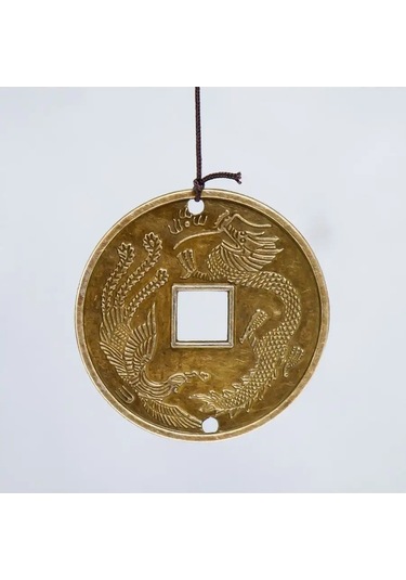 Simalend Rüzgar Mızıkası "madeni Para" 4 Boru 5 Çan 60x8,3 Cm 162548128