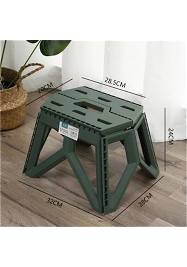 Ambition Açık Küçük Dışkı Taşınabilir Katlanır Tabure Yüksek Yük Yeşil