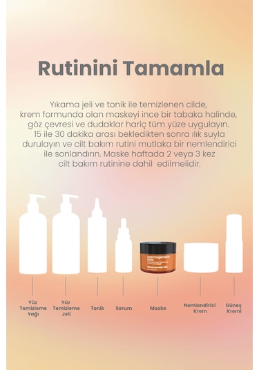 Cosmogenesis Labs %10 Niacinamide Krem Maske 50ml – Durulanan Yüz Maskesi Gözenek Sıkılaştırıcı Sivilce Karşıtı Vegan