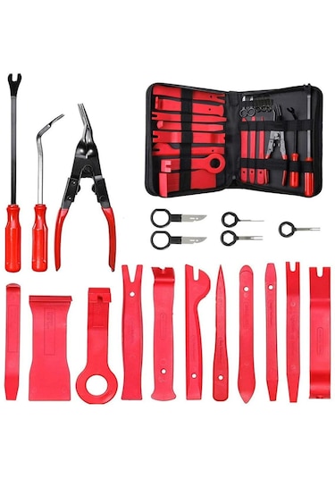 19 Parça Oto Döşeme Radyo, Klips Ve Trim Sökme Seti