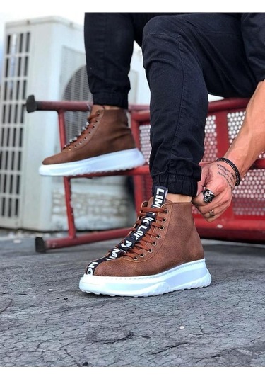 Wg03 Taba Casual Erkek Yarım Bilek Bot Renklı