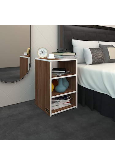 Kenzlife Komodin Panpan Cvz 60 39 39 Komidin Kitaplık Ayakkabılık Beyaz