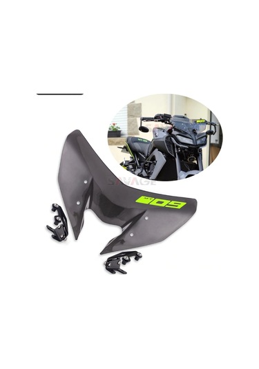 Yamaha Mt09 Fz-09 2017-2020 Spor Ön Cam Rüzgar Deflektör - Beyaz