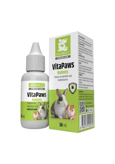 Nanbell Vitapaws Tavşan Ve Hamster Multivitamini 50ml