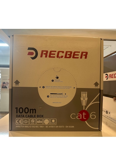 Reçber Cat6 H.f. U/utp Sl400 23 Awg 100 M. Kutu Mavi