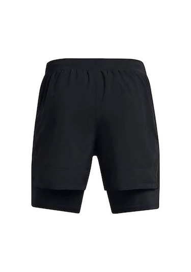 Under Armour Ua Launch 5'' 2-ın-1 Shorts Erkek Şort 1382640-001 Siyah-siyah