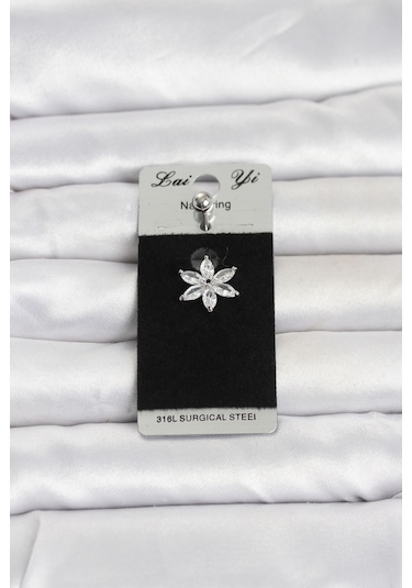 316l Cerrahi Çelik Lotus Model Göbek Piercing Tj-pr1378 Çok Renkli