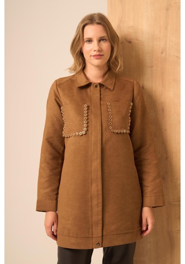 Ftz Women Kadın Süet Kap Camel 31268 Camel