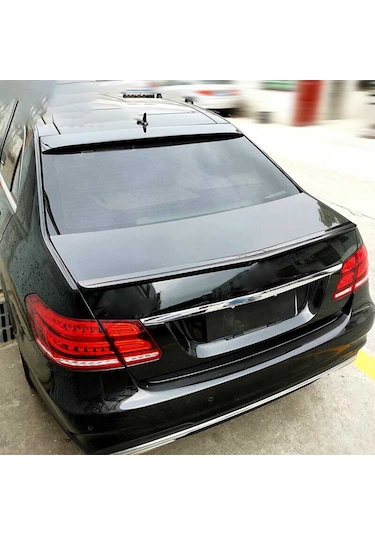Mercedes E W212 Cam Üstü Spoiler Parlak Siyah Spoyler Plastik İthal 2009-2016