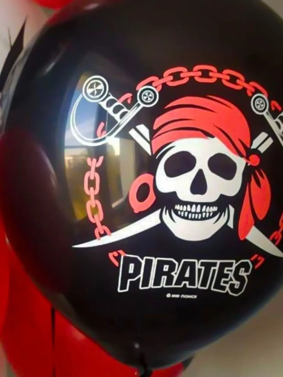 Riota Hava Balonları Korsanlar, 30 Cm, 15 Adet. 75821323 Kırmızı