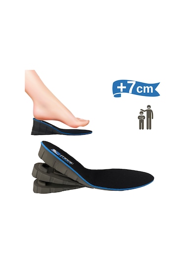 Magicfoot +7 Cm Boy Uzatıcı Geliştirilmiş Tabanlık Unisex Geliştirilmiş Özel Üretim Gizli Topuk Yükseltici