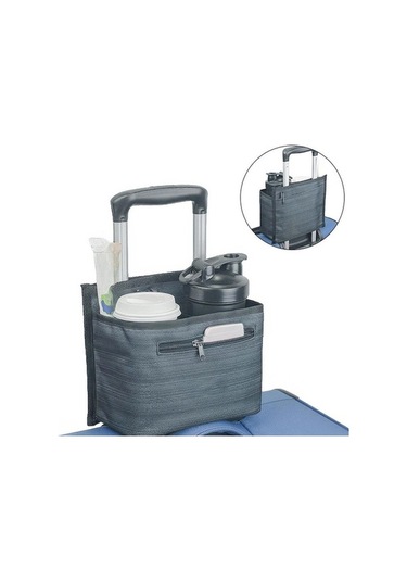 Trendooze Bagaj Fincanı Tutucu Gri Seyahat Içecek Tutucu Esansiyel Gri