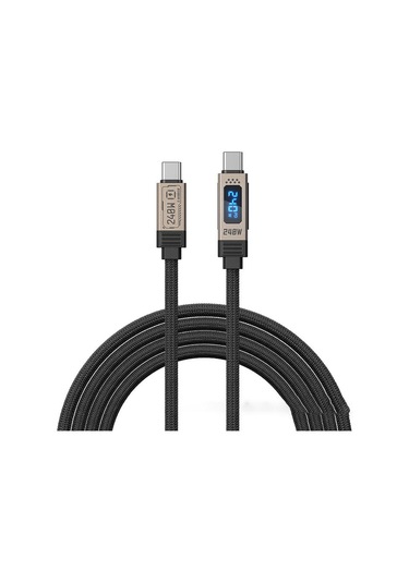 Wk Wdc-49 240w Tip-c Tip-c Ladon 4 Yüksek Hızlı Veri Kablosu, Uzunluğu: 1.2m Siyah