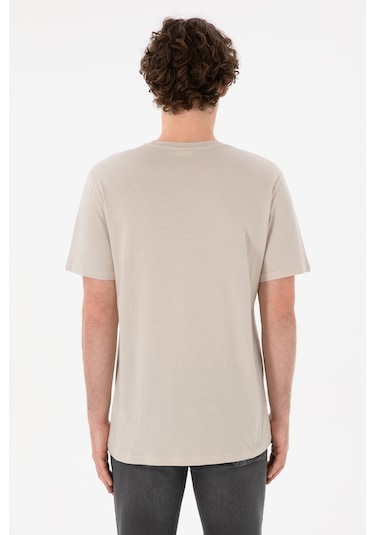 U.S. Polo Assn. Erkek Regular Fit Bisiklet Yaka Taş Basic Tişört 50305985-VR049 U.S. Polo Assn. Erkek Regular Fit Bisiklet Yaka Taş Basic Tişört 50305985-VR049