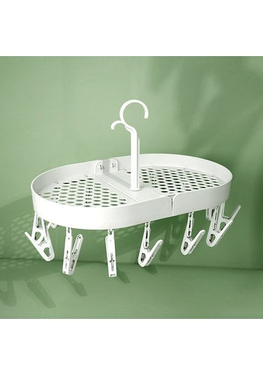 Katlanabilir Giysi Askısı Marka Kurutma Çorapları İç Çamaşırı Kurutma Askısı Klipsli Kurutma Depolama Eserleri Rüzgar Geçirmez Giysi Askısı C Diğer