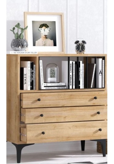 Decormet Nevada Şifonyer Safir Meşe Diğer