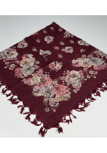 Eripek Sökme Boncuklu Tülbent 06361 Bordo